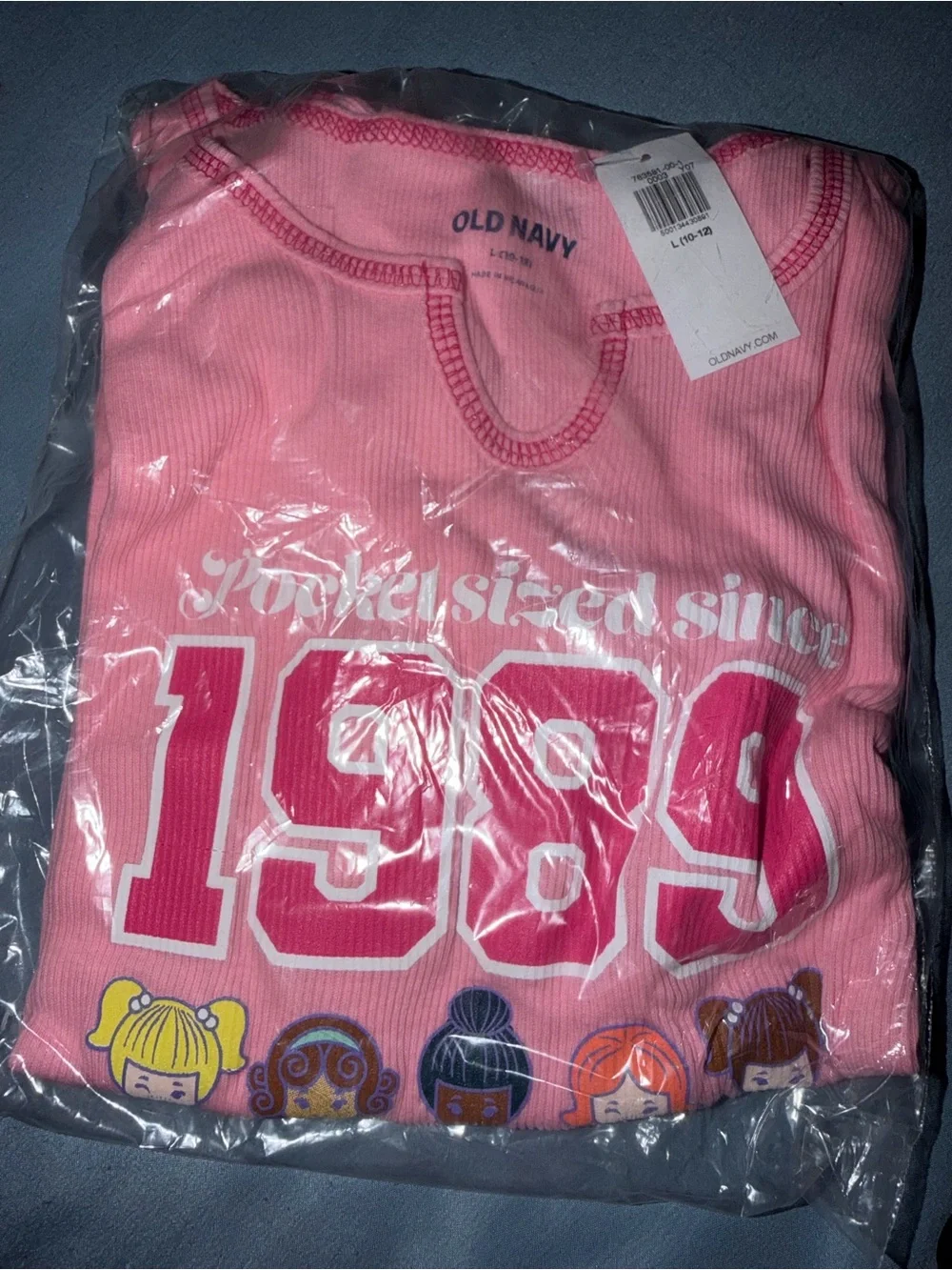 Old Navy Pink Polly Pocket 1989 Graphic Short Sleeve Tee